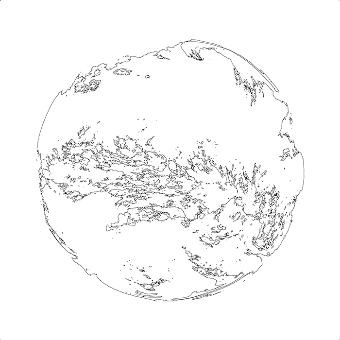 A Planetary Order (Terrestrial Cloud Globe), print 4